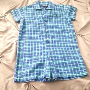 Ralph Lauren, Boys Toddler Size 18-24 month's, Plaid Button Up, Jumper